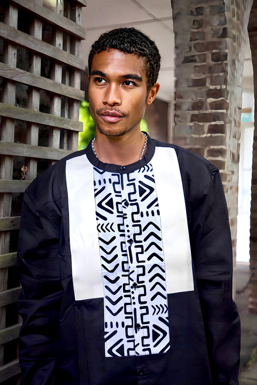 Mr Classic long-sleeved shirt - black or white