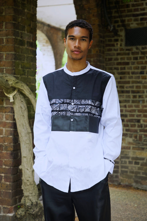 Mr Classic long-sleeved shirt - white