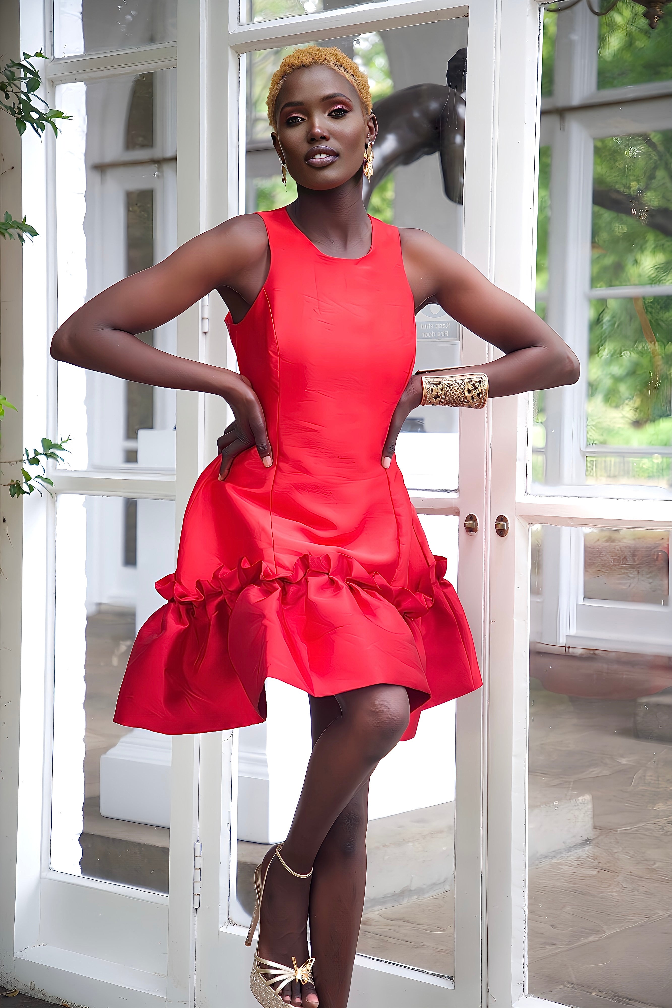 Ms Ruffles mini dress