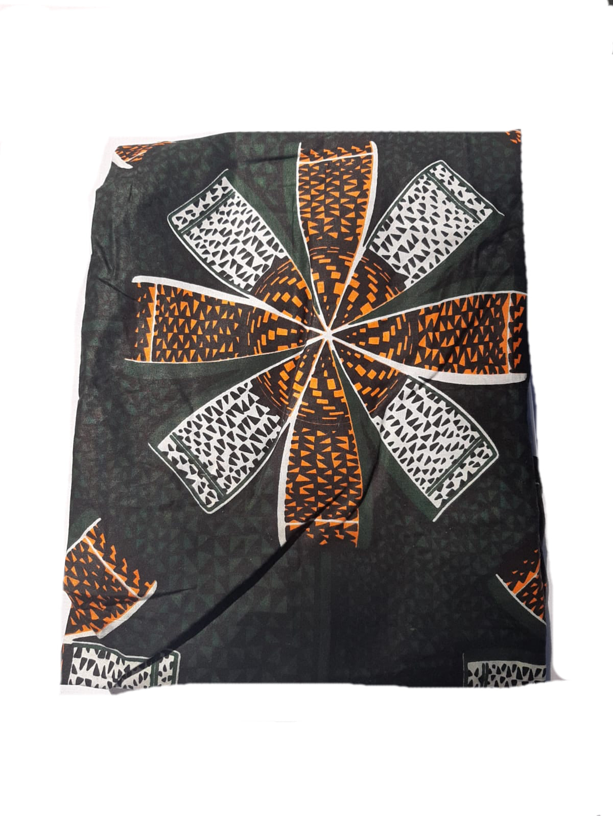 Pencil african print and plexi skirt